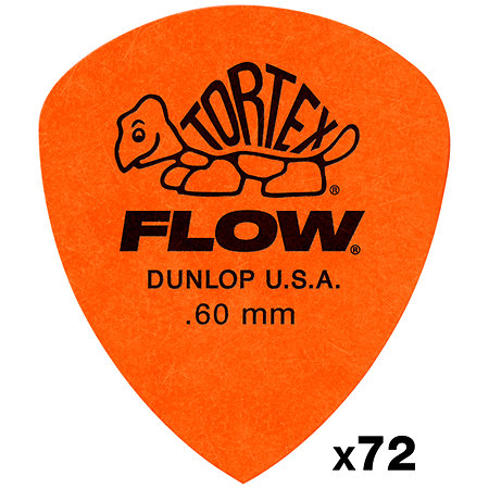 Dunlop 558R060 Tortex Flow Standard 0,60 mm Sachet de 72