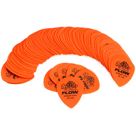 558R060 Tortex Flow Standard 0,60 mm Sachet de 72 Dunlop