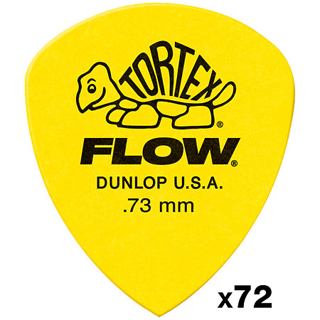 Dunlop 558R073 Tortex Flow Standard 0,73 mm Sachet de 72