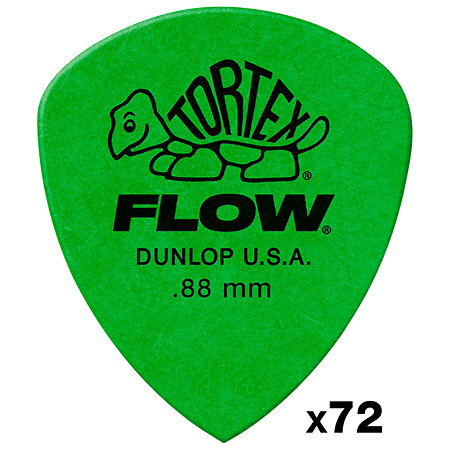 Dunlop 558R088 Tortex Flow Standard 0,88 mm Sachet de 72