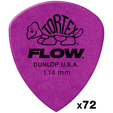 Dunlop 558R114 Tortex Flow Standard 1,14 mm Sachet de 72
