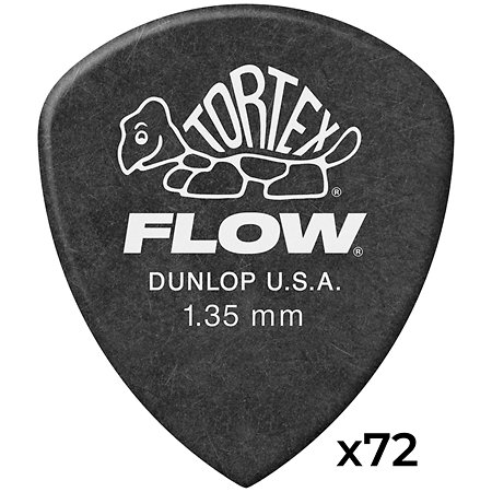 Dunlop 558R135 Tortex Flow Standard 1,35 mm Sachet de 72