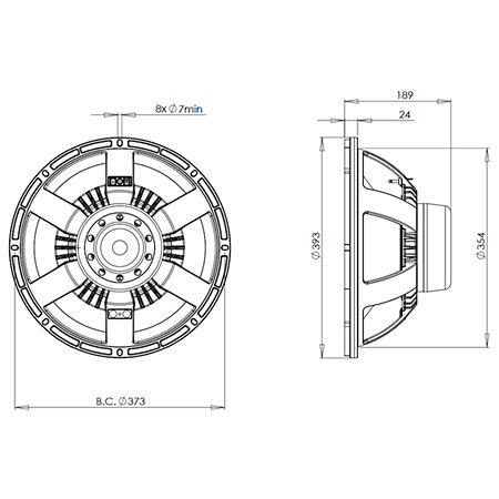 15BG100 4 Ohm B&C Speakers
