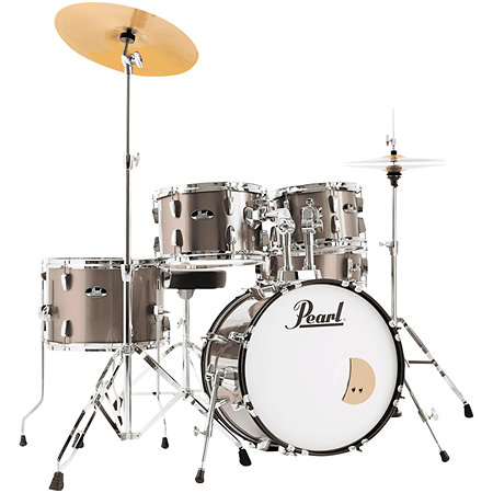 Pearl Roadshow Bronze Metallic 18'' + Tabouret + Cymbales Sabian Solar