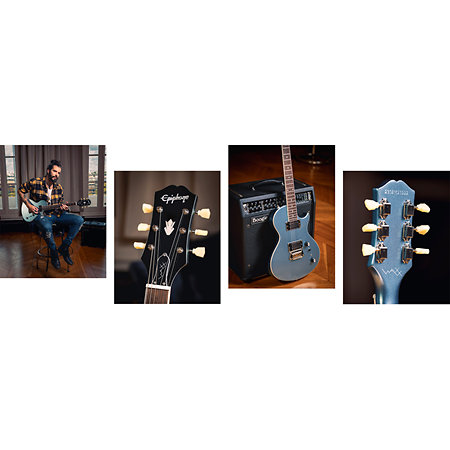 Waxx Nighthawk Studio Pelham Blue + Etui Epiphone
