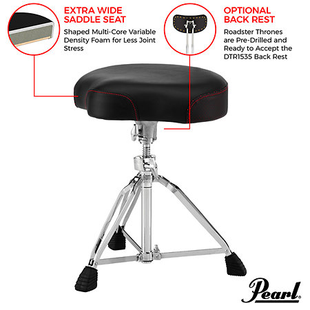 D-3500 Roadster Drum Throne Pearl