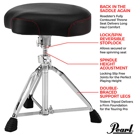 D-3500 Roadster Drum Throne Pearl
