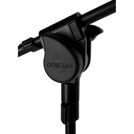 A512BK Pied de micro perchette fixe Black Quik Lok