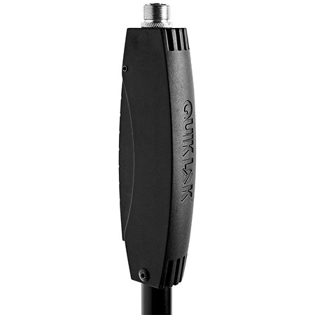 Quik Lok A988BK Pied de micro droit "One-Hand" avec base ronde