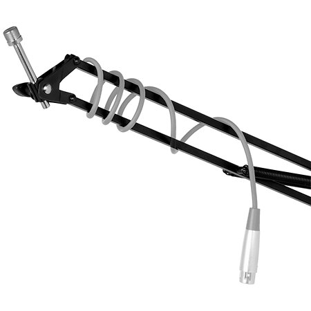 A25BK Perche de micro de table Black Quik Lok