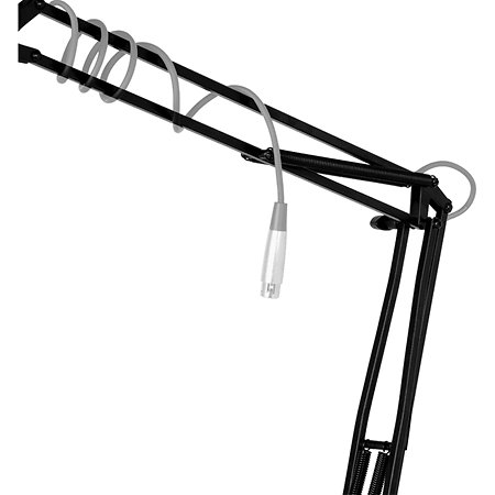 A25BK Perche de micro de table Black Quik Lok