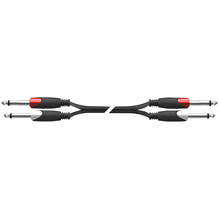 Quik Lok SX275-2K Câble audio Strix 2 x jack mono 2 m