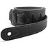 4102-25 Strap Black Leather Suede Back 2.5" Black Leather Silver Logo Taylor