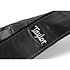 4102-25 Strap Black Leather Suede Back 2.5" Black Leather Silver Logo Taylor