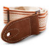 4014-20 Academy Strap Wht/Brn Jacquard Cotton 2" Amber Buckle Taylor