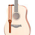 4014-20 Academy Strap Wht/Brn Jacquard Cotton 2" Amber Buckle Taylor