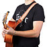 4014-20 Academy Strap Wht/Brn Jacquard Cotton 2" Amber Buckle Taylor