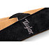 4401-25 Strap Embroidered Suede Black 2.5" Taylor