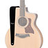 4401-25 Strap Embroidered Suede Black 2.5" Taylor