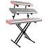 QL623 Stand clavier X double "Performer" avec trois niveaux Quik Lok