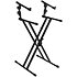 QL642 Stand clavier X double "Performer" avec deux niveaux Quik Lok