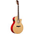 AE170 NTR Natural Gloss Top + Red Gloss Ibanez