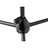 A492BK Pied de micro perchette fixe Black Quik Lok