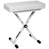 KEYBUNDLE1-WH pack avec stand clavier, siège et casque White Quik Lok