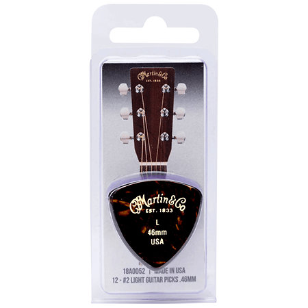 Martin Guitars A0052 Pick 0.46mm Sachet de 12