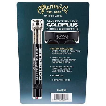 Martin Guitars A0058 Pick Up Thinline Gold Plus VTI