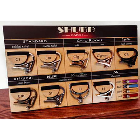 Shubb DISPLAY02 Présentoir en bois complet