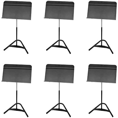 Manhasset 81C Lot de 6 pupitres Harmony Concertino Noir