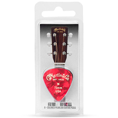 Martin Guitars A0096 Pick Medium Sachet de 6 Multicolores