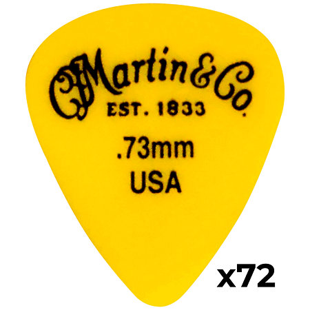 Martin Guitars A5073 Pick Medium Sachet de 72 Jaune