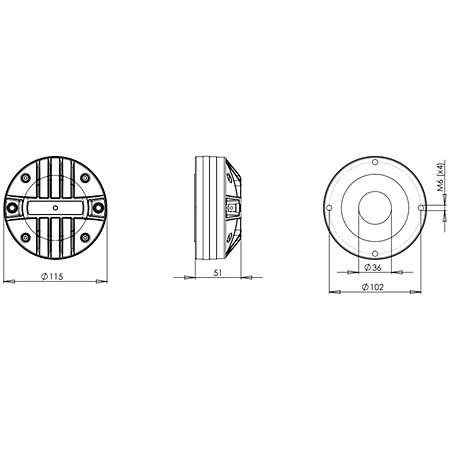 B&C Speakers DE680TN 8 Ohm Driver