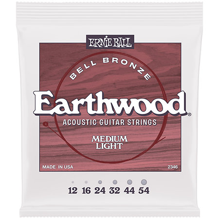 Ernie Ball 2346 Earthwood Bell Bronze medium light 12-54