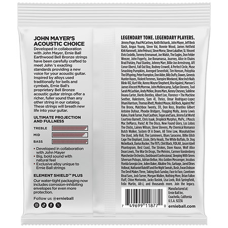 Ernie Ball 2346 Earthwood Bell Bronze medium light 12-54