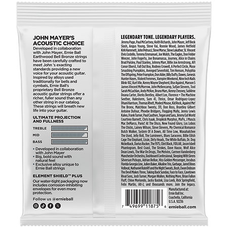 2348 Earthwood Bell Bronze light 11-52 Ernie Ball