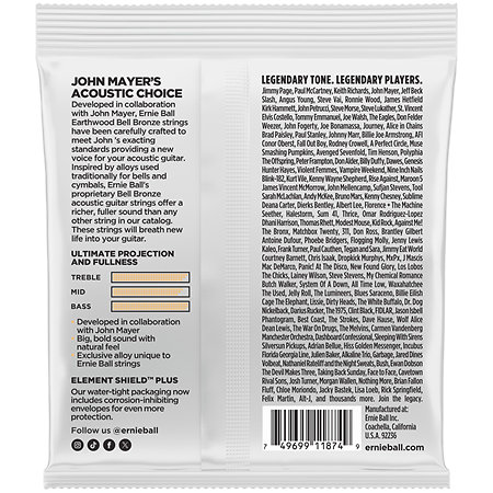 Ernie Ball 2350 Earthwood Bell Bronze extra light 10-50