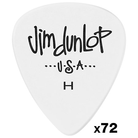 Dunlop 479RHV Polys White Heavy Sachet de 72