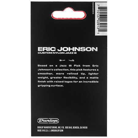 47PEJ3N Eric Johnson Jazz III Sachet de 6 Dunlop