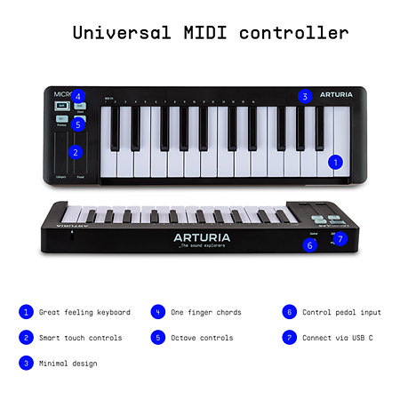 Arturia MicroLab MK3 Black