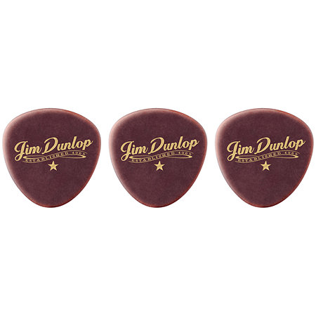 Dunlop 494P101 Americana Flat Round Triangle Sachet de 3