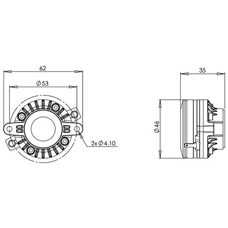 B&C Speakers DE7 16 Ohm Driver