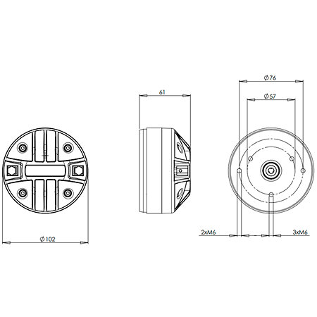 B&C Speakers DE200 16 Ohm Driver