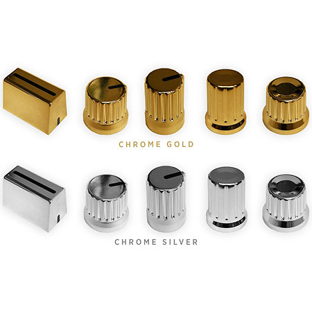 DJ TechTools Chroma Caps Thin Encorder V2 Chrome Silver
