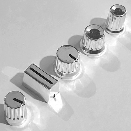 Chroma Caps Thin Encorder V2 Chrome Silver DJ TechTools