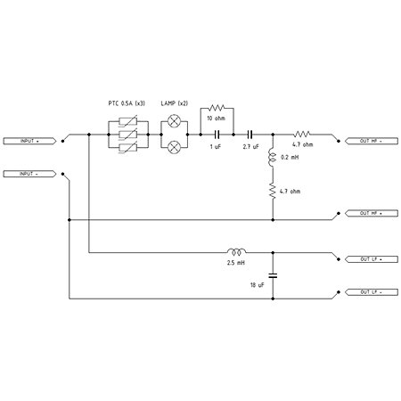 FBU128 8 Ohm Crossover B&C Speakers