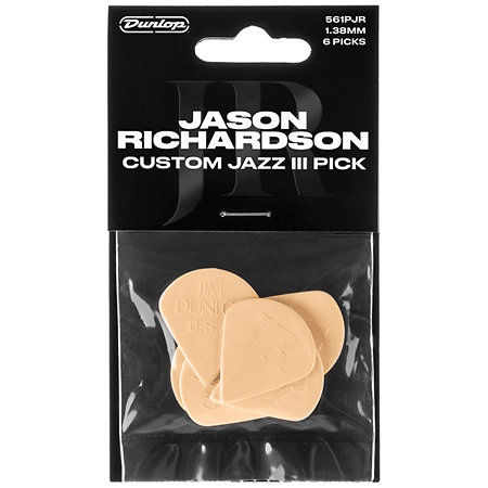 561PJR Jason Richardson Custom Jazz III 1,38 mm Sachet de 6 Dunlop