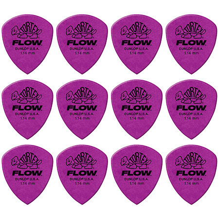 Dunlop 558P114 Tortex Flow Standard 1,14 mm Sachet de 12